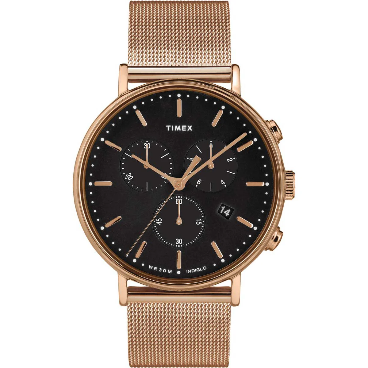 Timex Essential Collection Men's Quartz Analog Rose Gold-Tone Dial Round Case Adjustable-Stainless-Steel-Bracelet Function Watch -TW2T37100 - Image 4