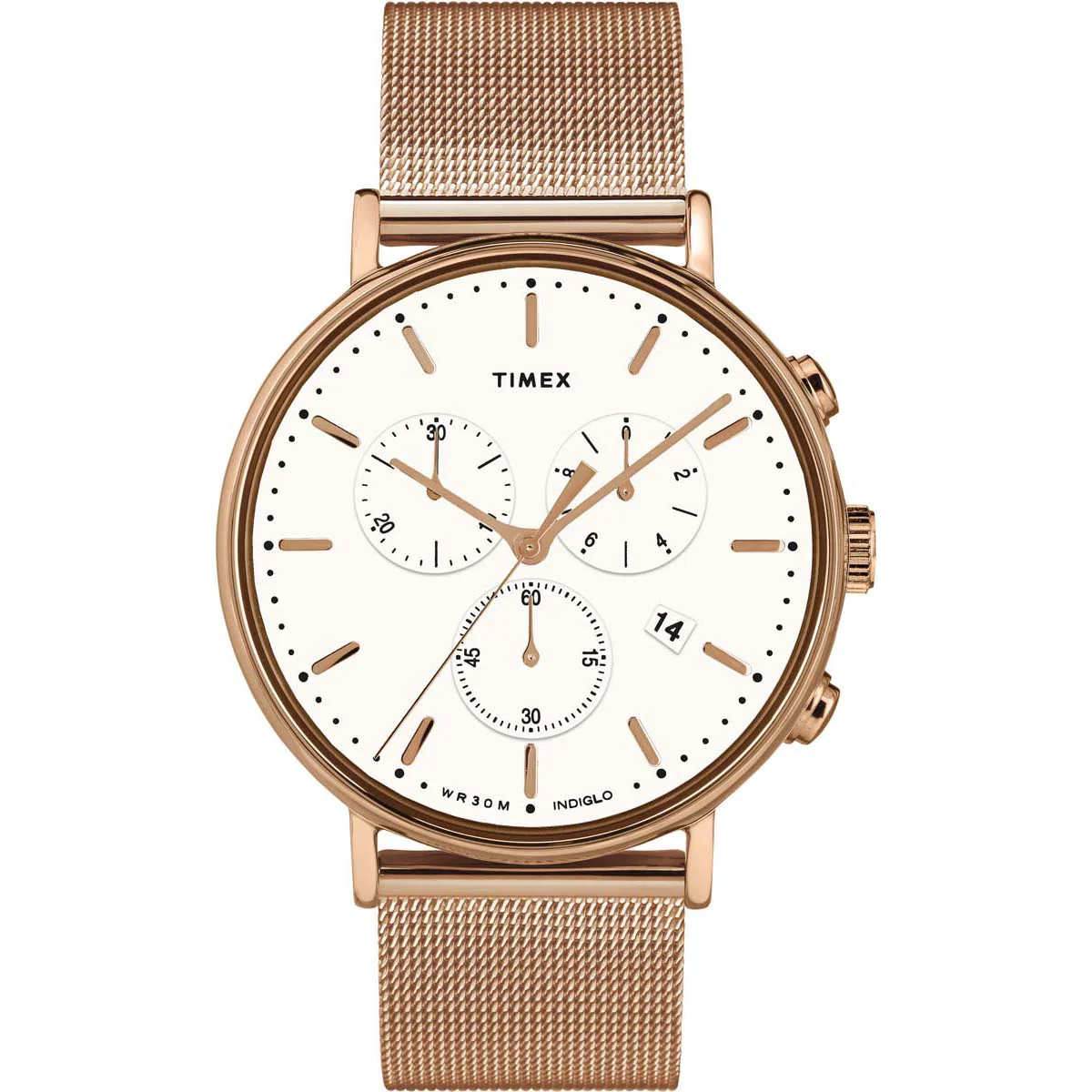 Timex Essential Collection Men's Quartz Analog Rose Gold-Tone Dial Round Case Adjustable-Stainless-Steel-Bracelet Function Watch -TW2T37200 - Image 4