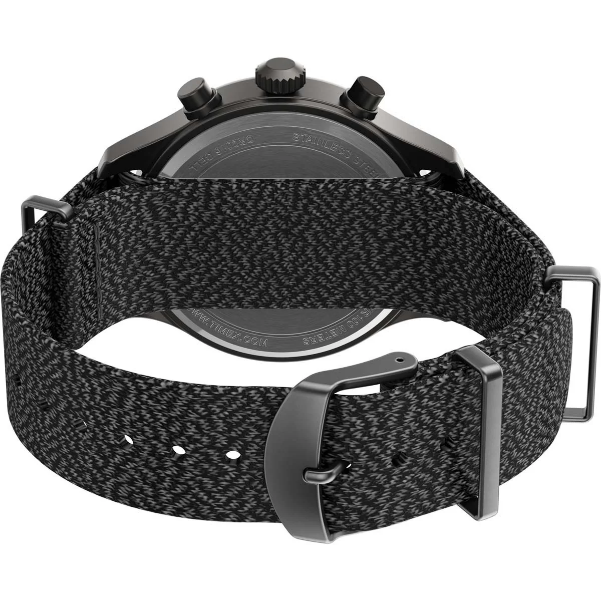 Timex Expedition Men's Quartz Analog Gray Dial Round Case Fabric-Double-Layer-Slip-Thru-Strap Function Watch -TW2T72900 - Image 9