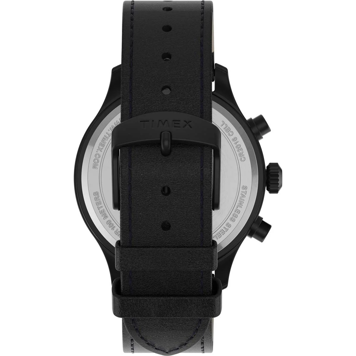 Timex Expedition Men's Quartz Analog Black Dial Round Case Leather-Strap Function Watch -TW2T73000 - Image 3