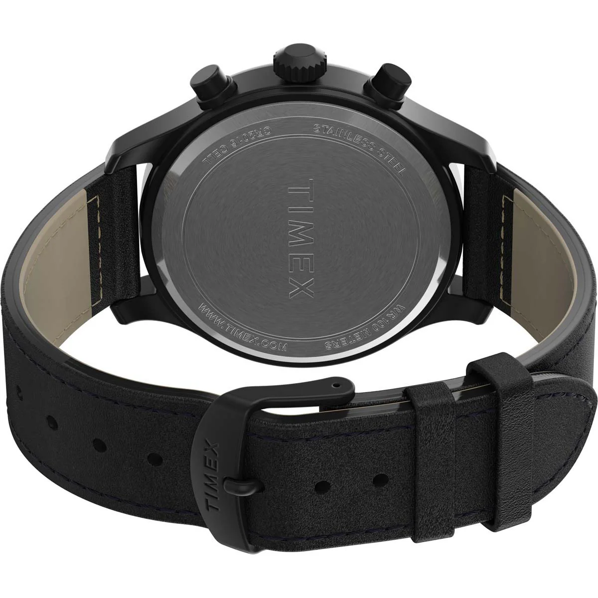 Timex Expedition Men's Quartz Analog Black Dial Round Case Leather-Strap Function Watch -TW2T73000 - Image 9