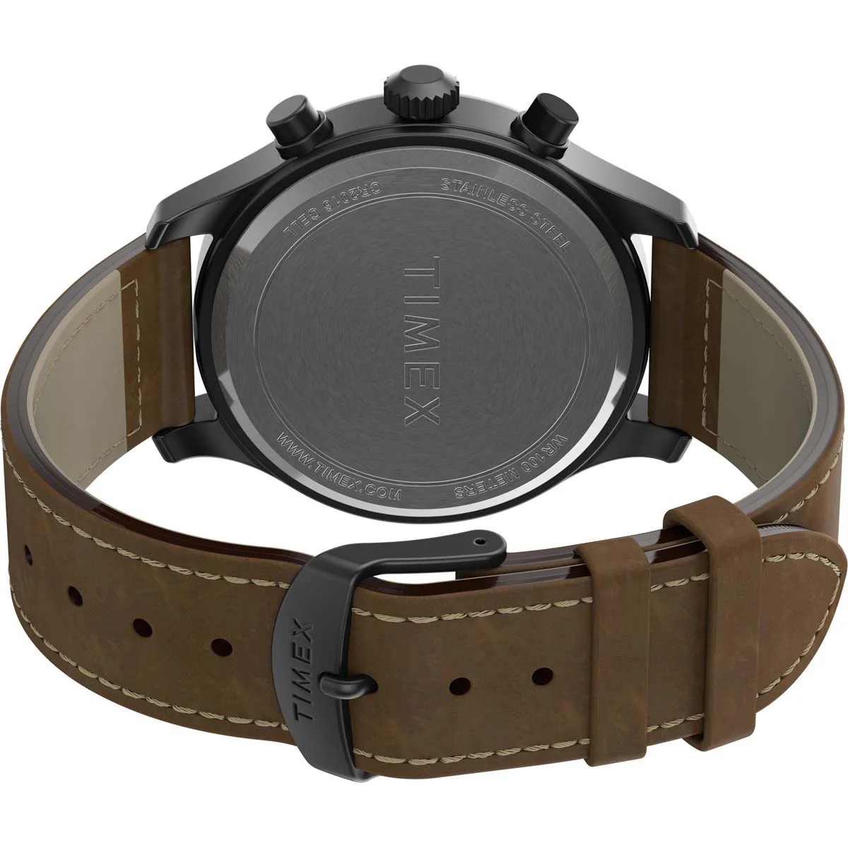 Timex Expedition Men's Quartz Analog Gunmetal Dial Round Case Leather-Strap Function Watch -TW2T73100AP - Image 9