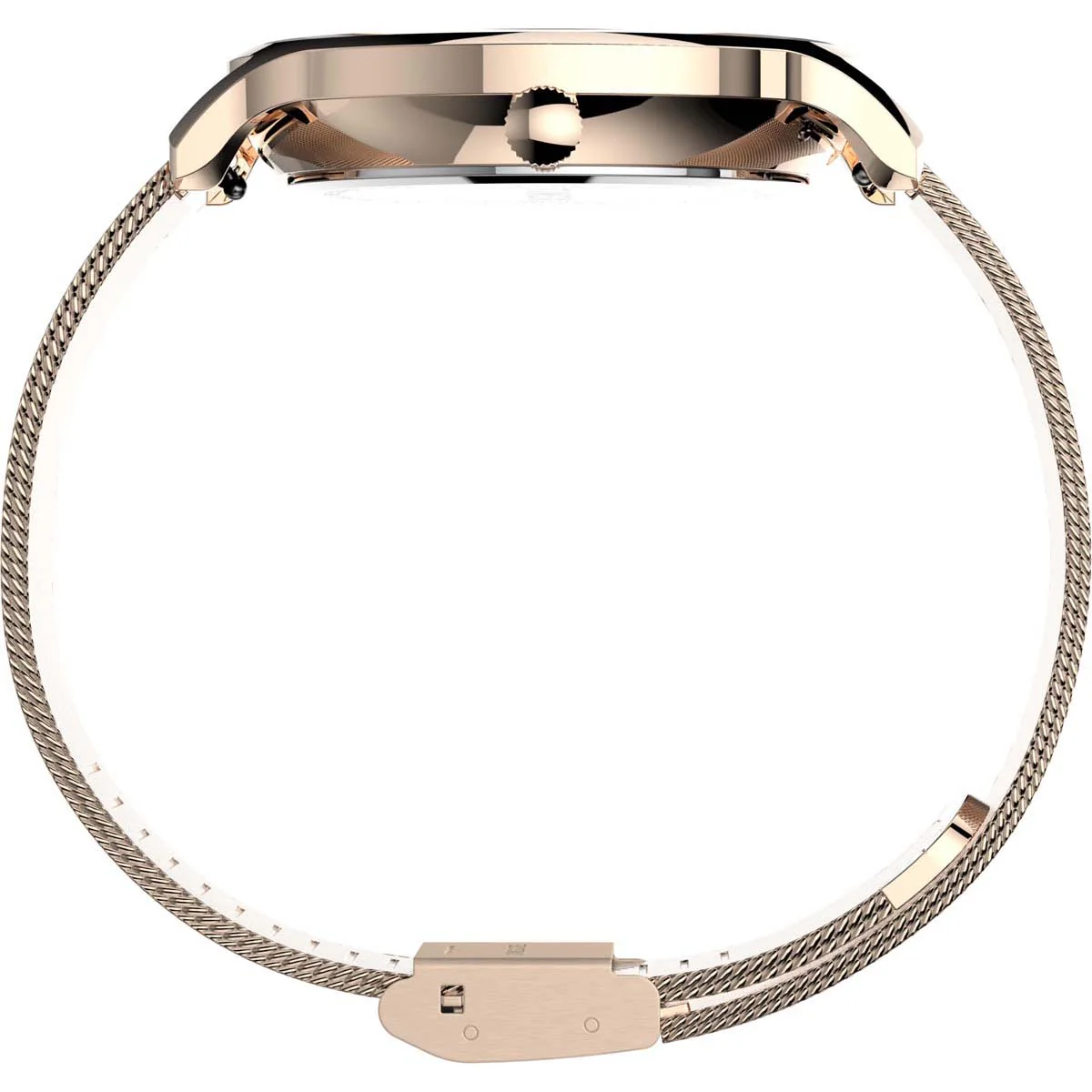 Timex Global Women's Rose Gold-Tone Dial  Case Stainless-Steel-Mesh-Bracelet Function Watch -TW2T74500 - Image 2