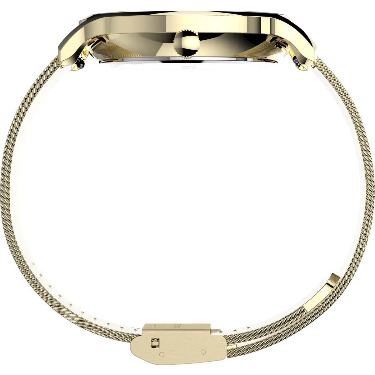 Timex Global Women's Gold-Tone Dial  Case Stainless-Steel-Mesh-Bracelet Function Watch -TW2T74600 - Image 2
