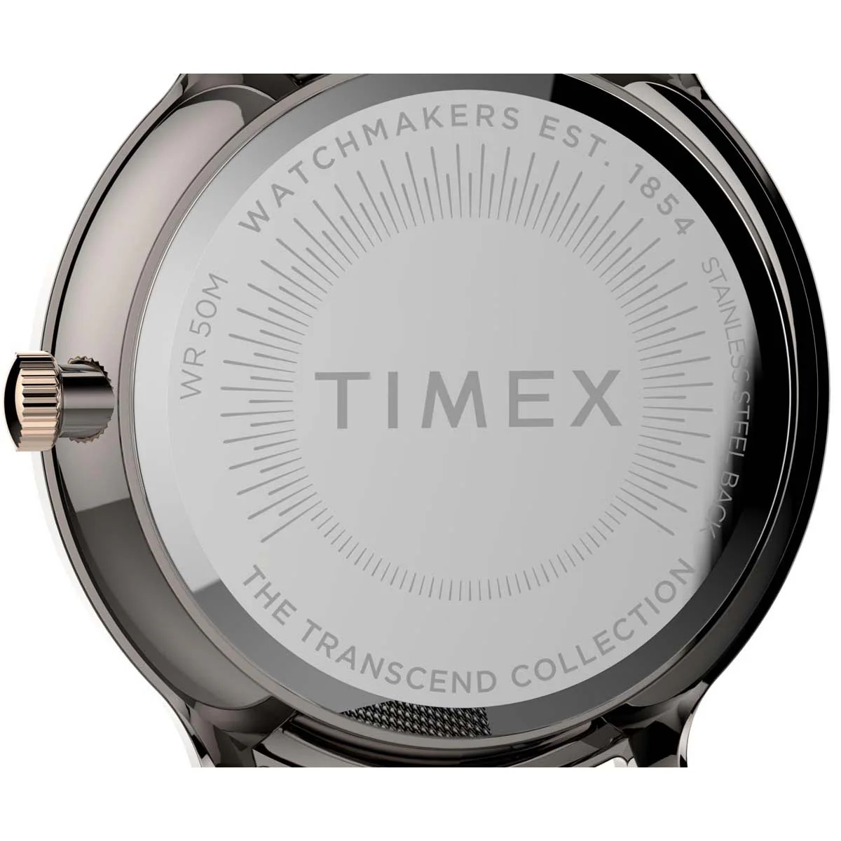Timex Global Women's Gunmetal Dial  Case Stainless-Steel-Mesh-Bracelet Function Watch -TW2T74700 - Image 5