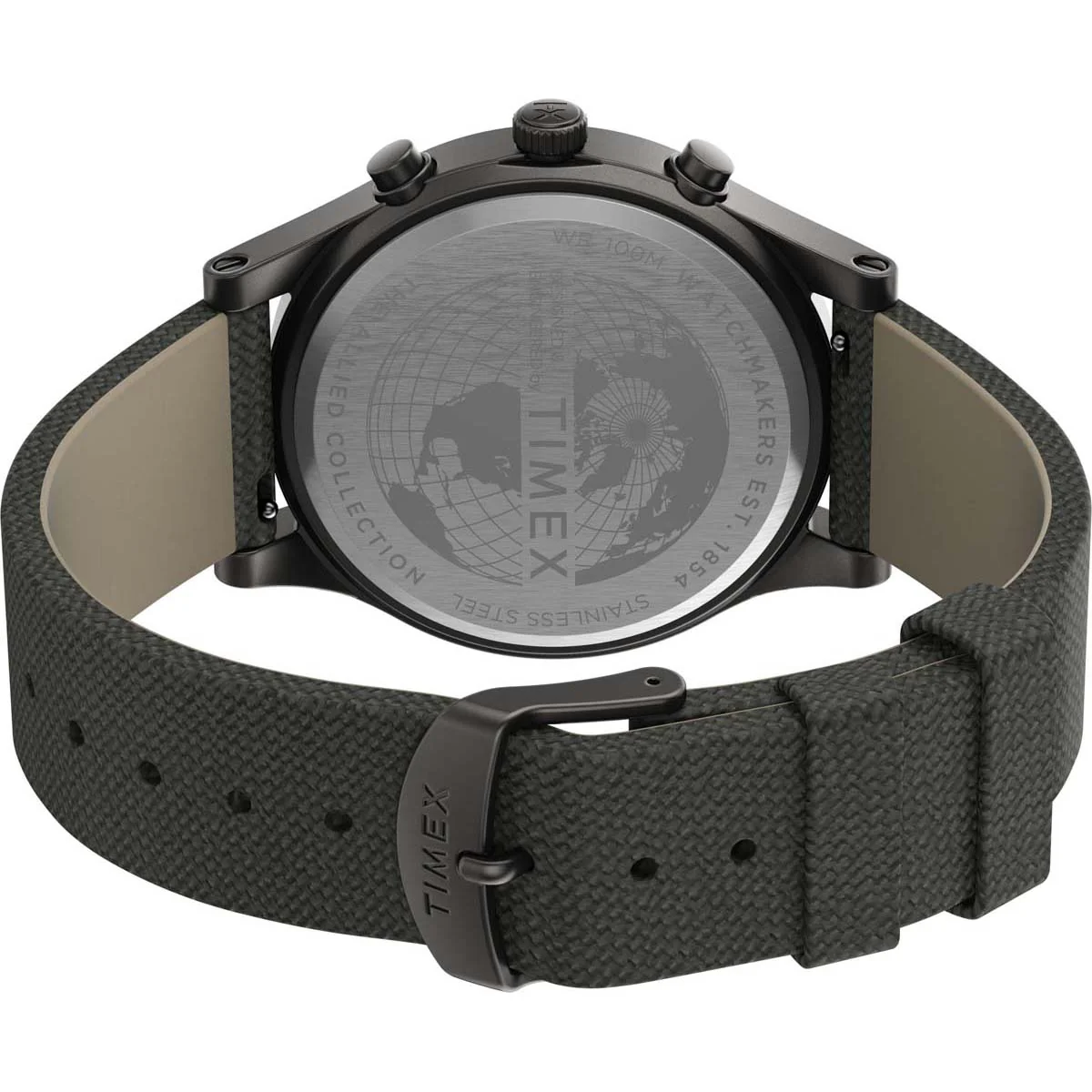 Timex Military Men's Quartz Analog Silver-Tone Dial Round Case Fabric-Strap Function Watch -TW2T75700 - Image 8