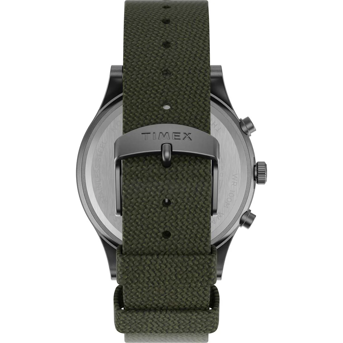 Timex Military Men's Quartz Analog Silver-Tone Dial Round Case Fabric-Strap Function Watch -TW2T75800 - Image 3