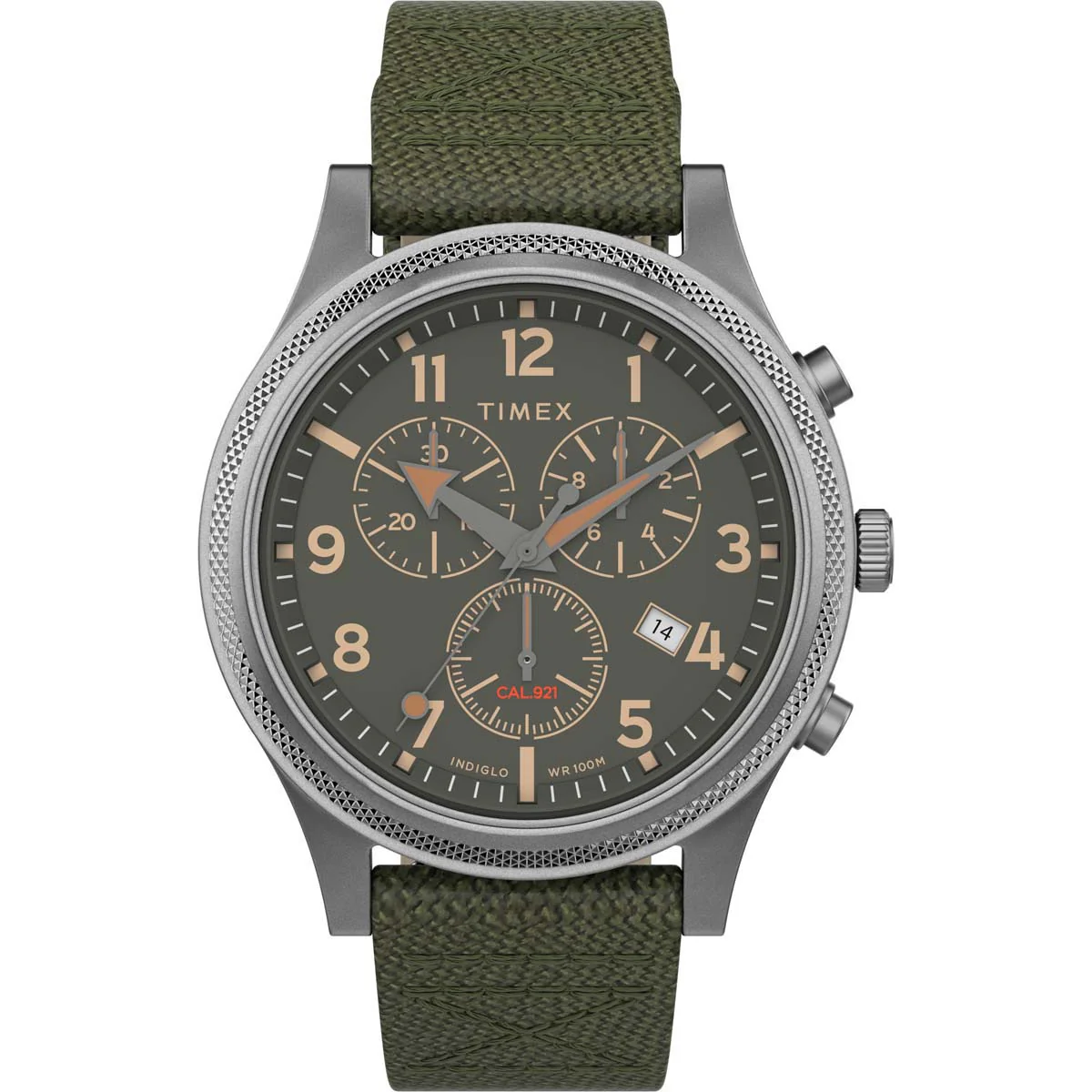 Timex Military Men's Quartz Analog Silver-Tone Dial Round Case Fabric-Strap Function Watch -TW2T75800 - Image 5