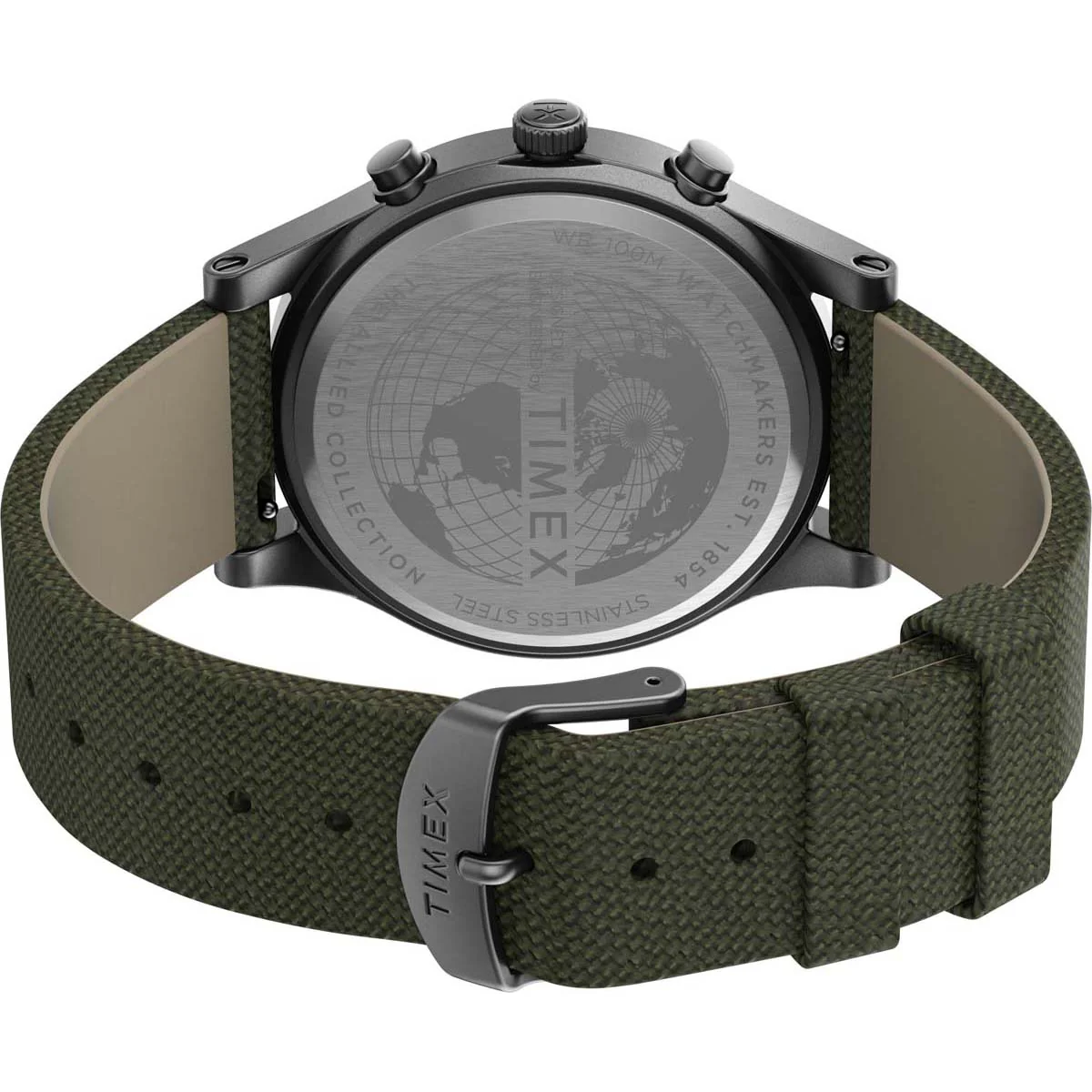 Timex Military Men's Quartz Analog Silver-Tone Dial Round Case Fabric-Strap Function Watch -TW2T75800 - Image 8