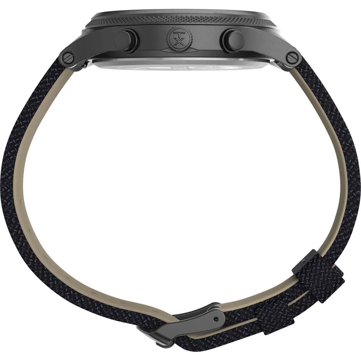 Timex Military Men's Quartz Analog Gunmetal Dial Round Case Fabric-Strap Function Watch -TW2T75900 - Image 2