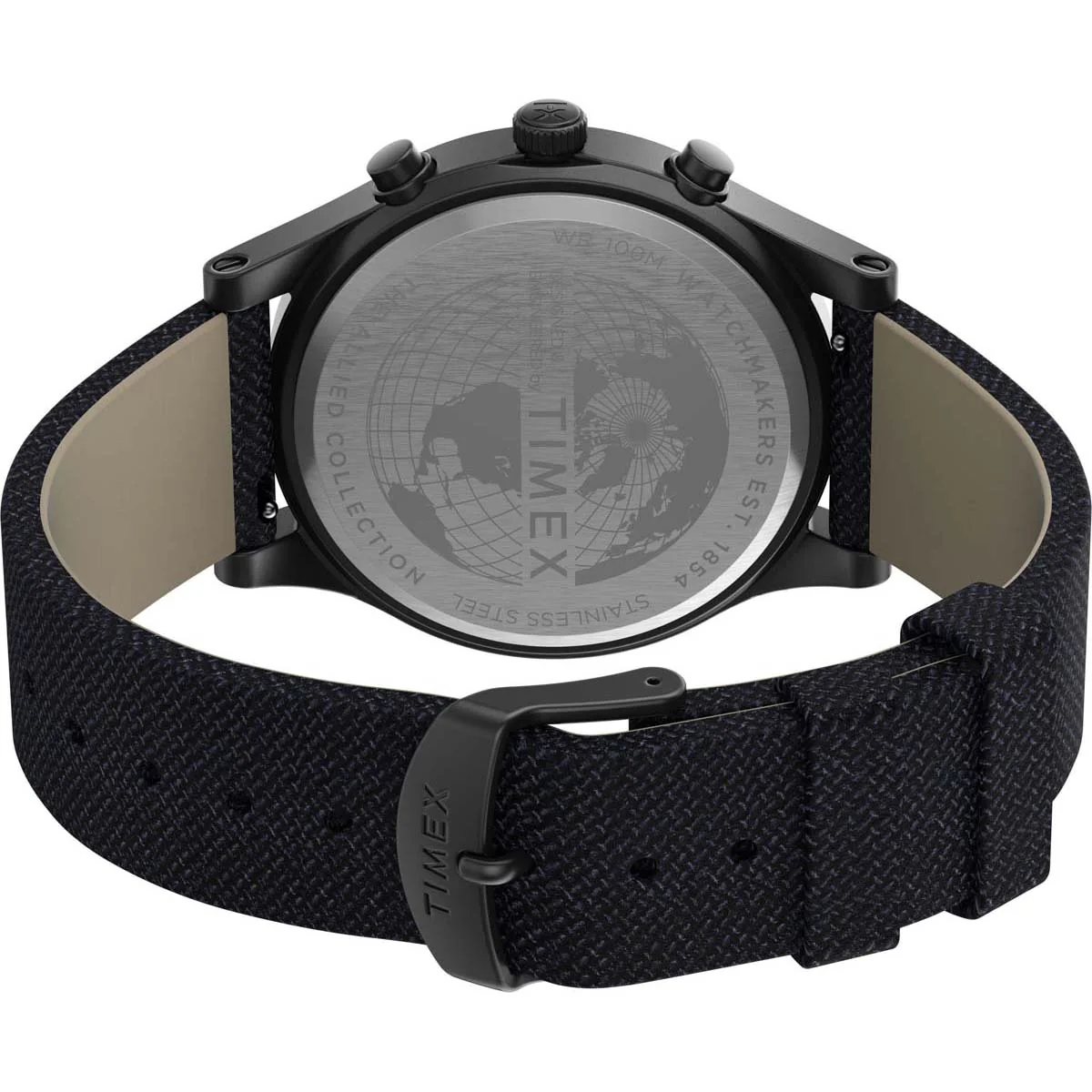 Timex Military Men's Quartz Analog Gunmetal Dial Round Case Fabric-Strap Function Watch -TW2T75900 - Image 4