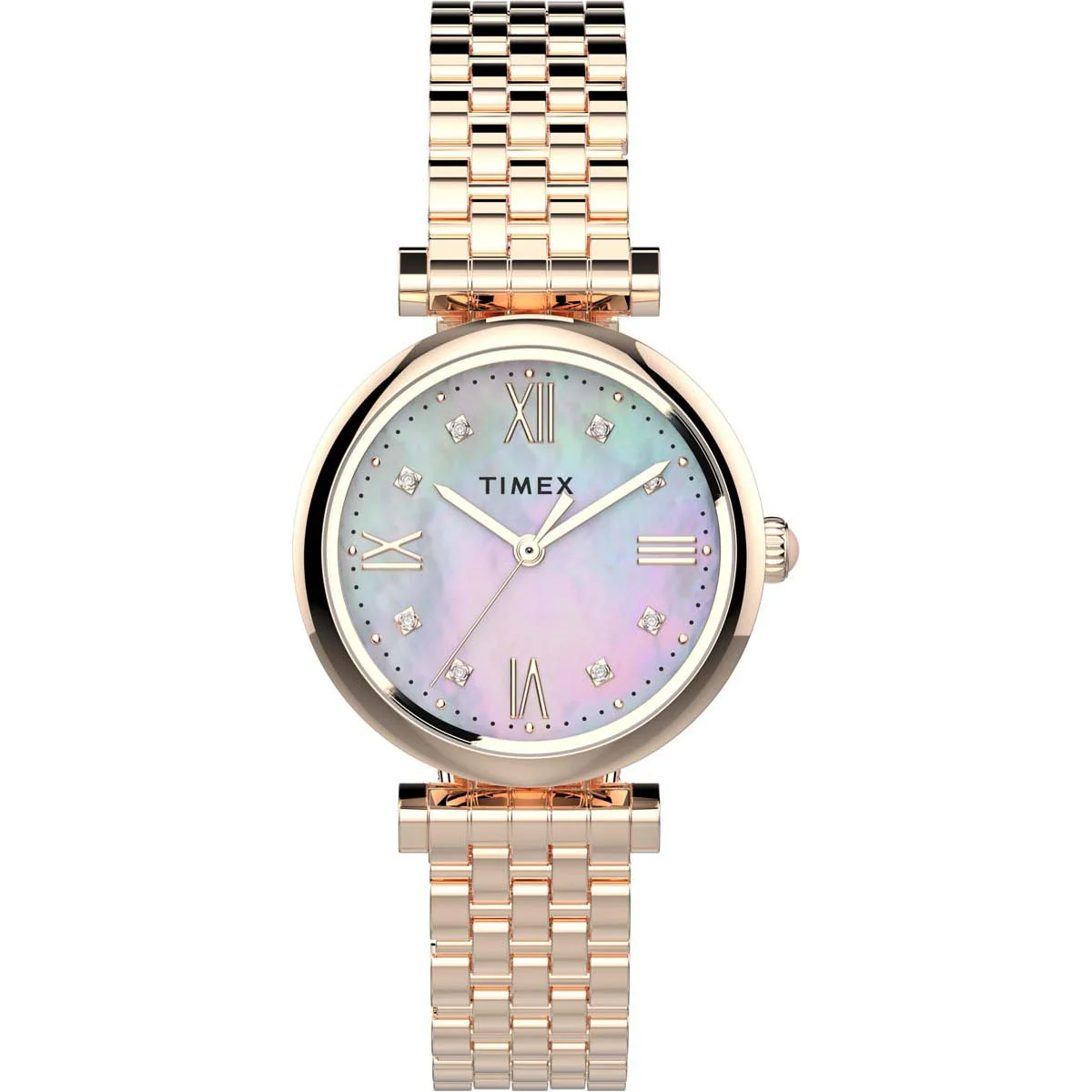 Timex Global Women's Rose Gold-Tone Dial  Case Stainless-Steel Function Watch -TW2T78800 - Image 6