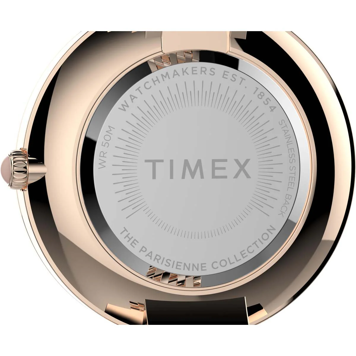 Timex City Collection Women's Quartz Analog Rose Gold-Tone Dial Round Case Stainless-Steel Function  Watch -TW2T79200 - Image 10