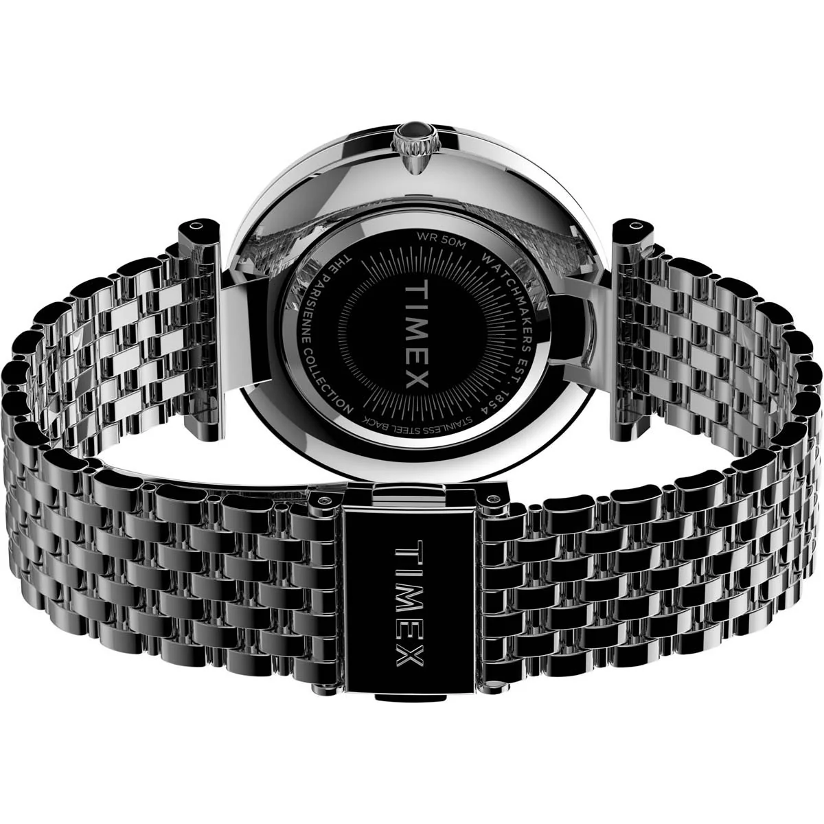 Timex City Collection Women's Quartz Analog Silver-Tone Dial Round Case Stainless-Steel Function  Watch -TW2T79300 - Image 4