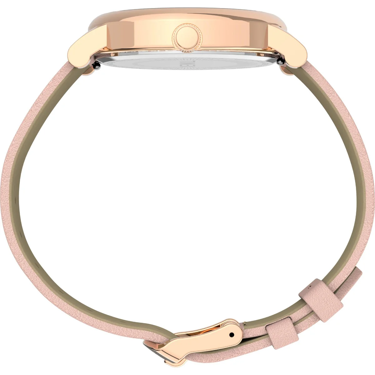 Timex City Collection Women's Quartz Analog Rose Gold-Tone Dial  Case Leather-Strap Function Watch -TW2U18500 - Image 3