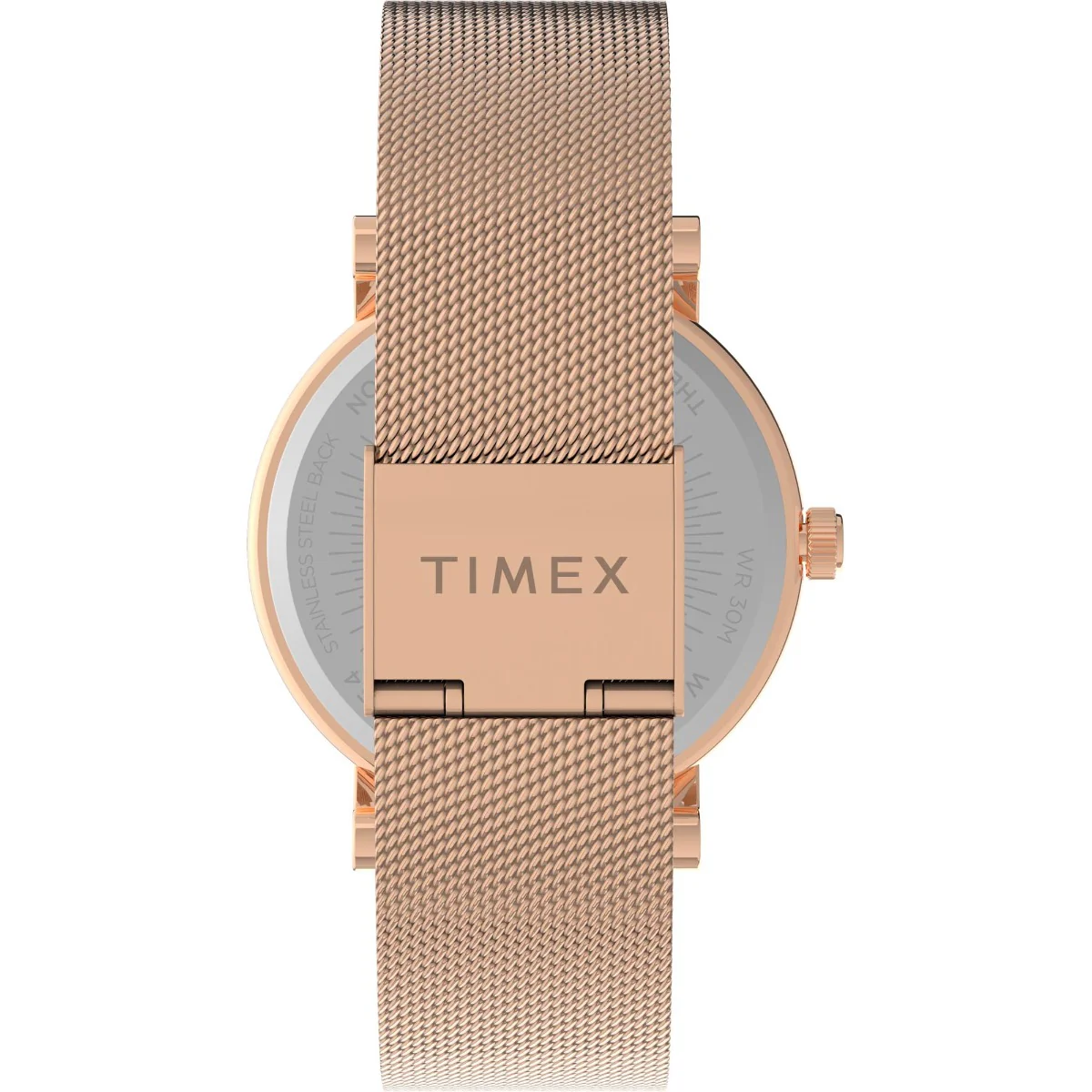 Timex Global Women's Rose Gold-Tone Dial  Case Stainless-Steel-Mesh-Bracelet Function Watch -TW2U18700 - Image 2