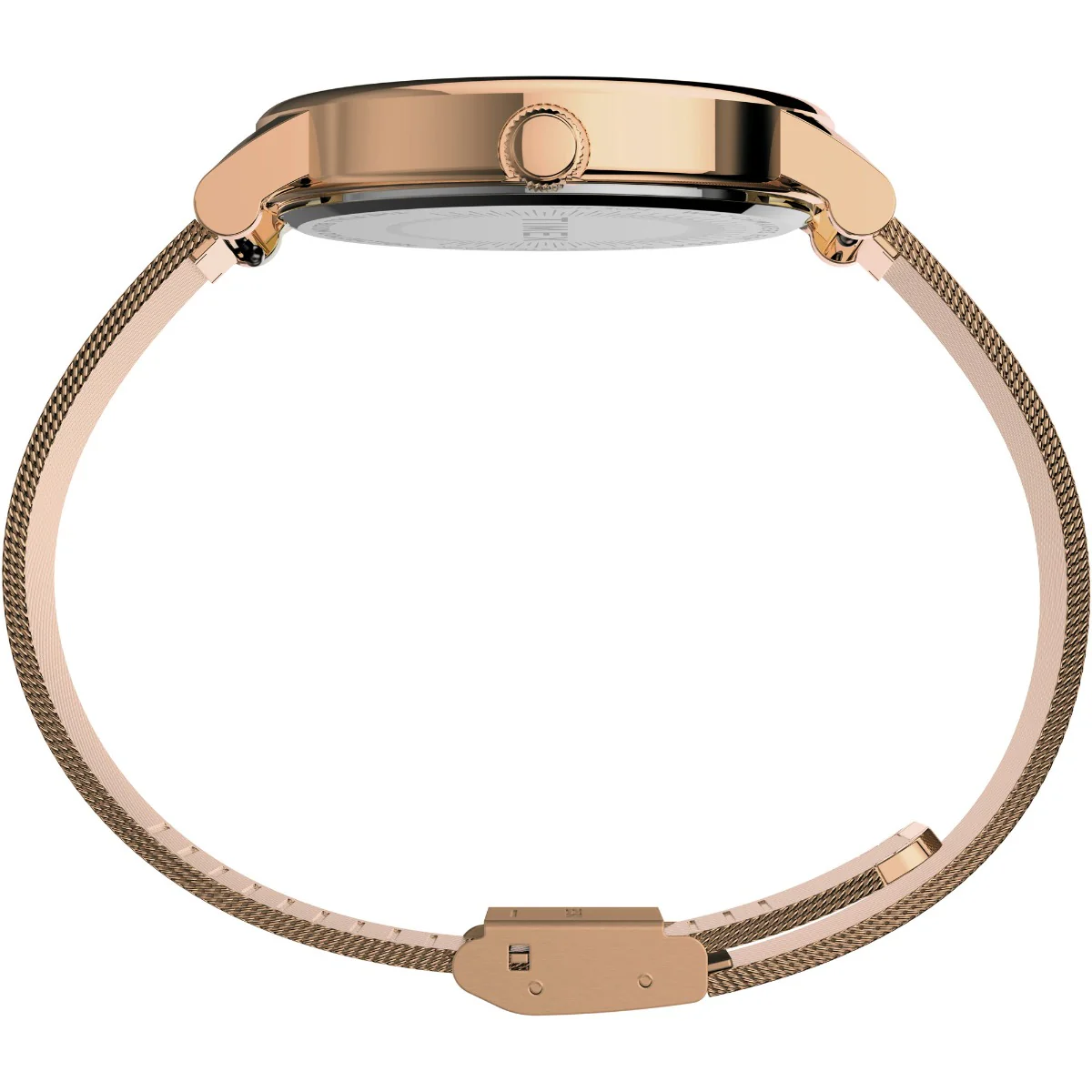Timex Global Women's Rose Gold-Tone Dial  Case Stainless-Steel-Mesh-Bracelet Function Watch -TW2U19500 - Image 3