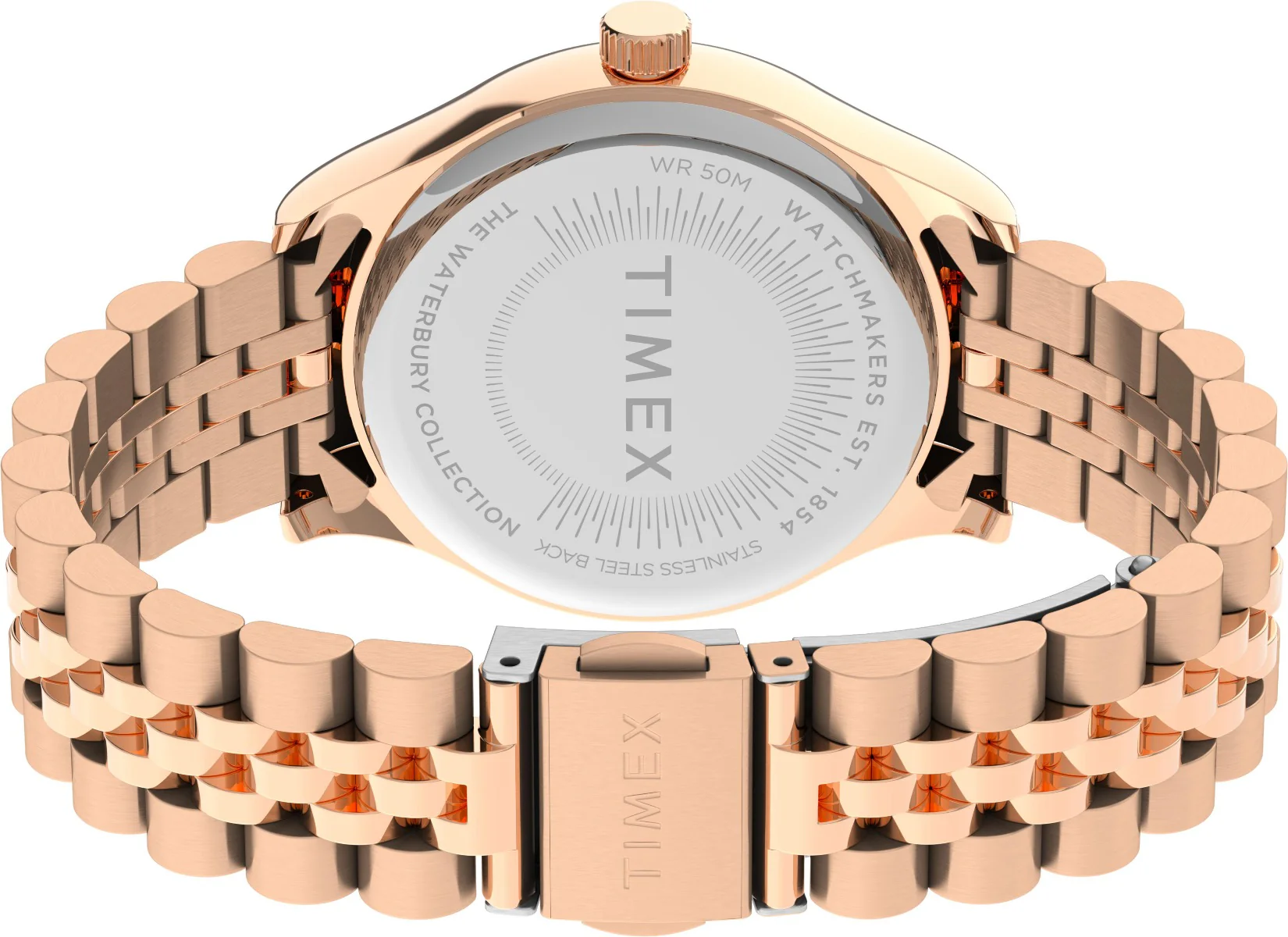 Timex Global Women's Rose Gold-Tone Dial  Case Stainless-Steel Function Watch -TW2U23300 - Image 3