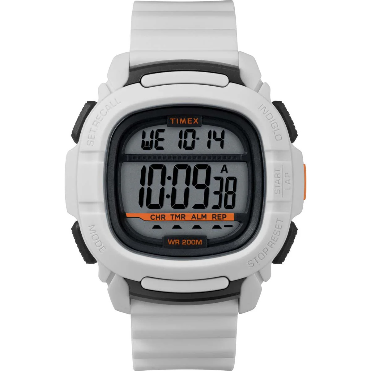 Timex Digital Men's Quartz Analog White Dial Square Case Shock-Resistant-Watch Function Watch -TW5M26400 - Image 5