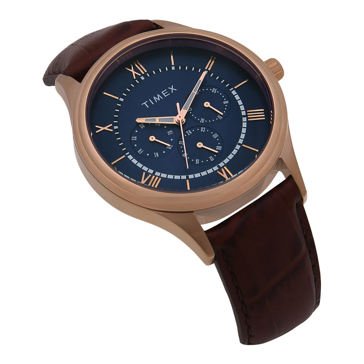 Timex Fashion Men's Blue Dial Round Case Multifunction Function Watch -TWEG16801 - Image 2