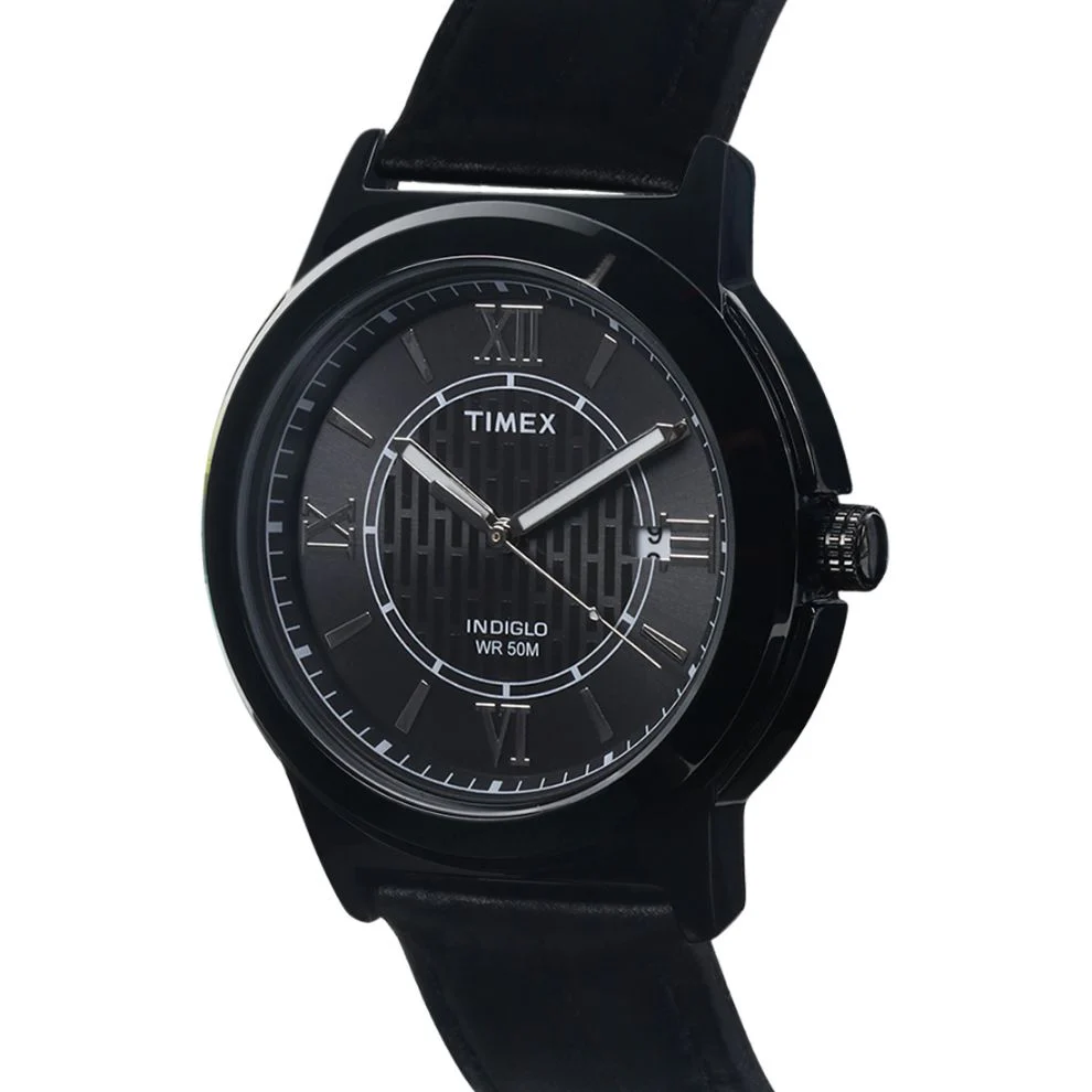 Timex Fashion Men's Black Dial Round Case Date Function Watch -TWEG18004 - Image 10