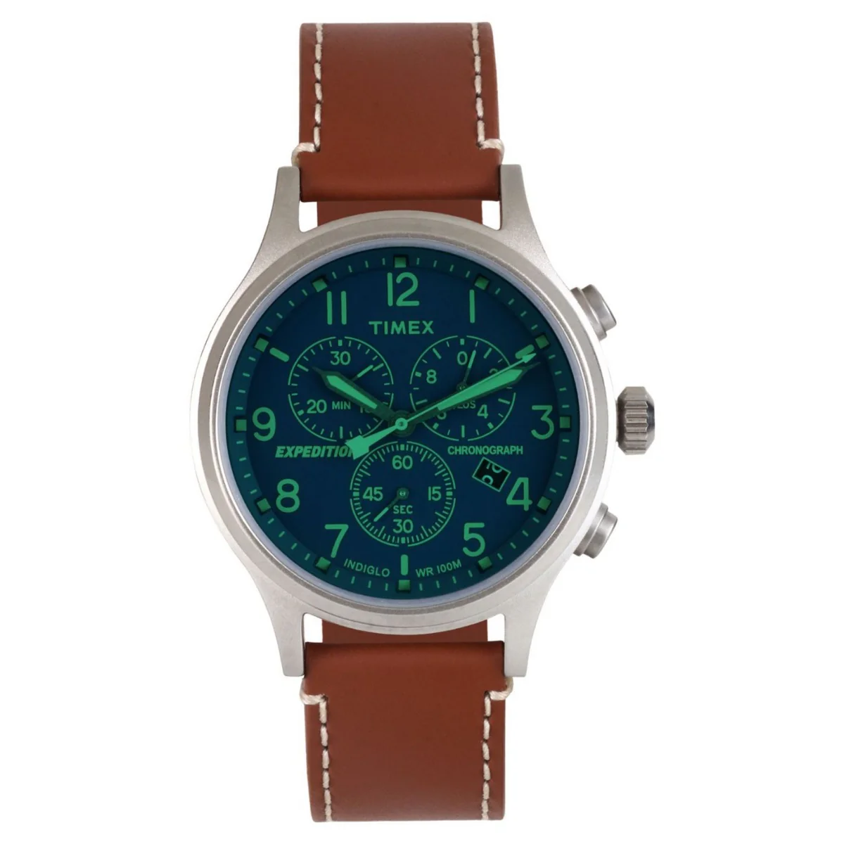 Timex Fashion Men's Blue Dial Round Case Chronograph Function Watch -TWEG18201 - Image 8