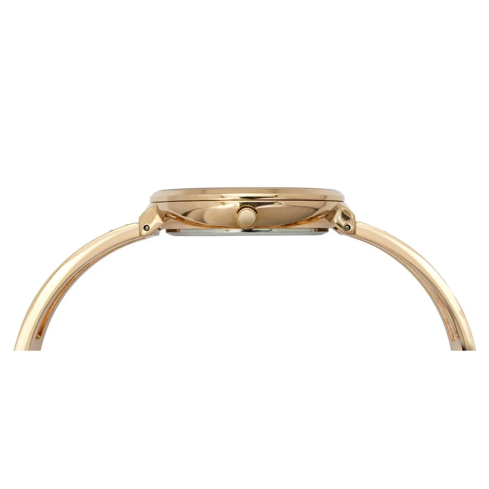 Timex Fria Women's Rose Gold Dial Round Case 3 Hands Function Watch -TWEL13501 - Image 2