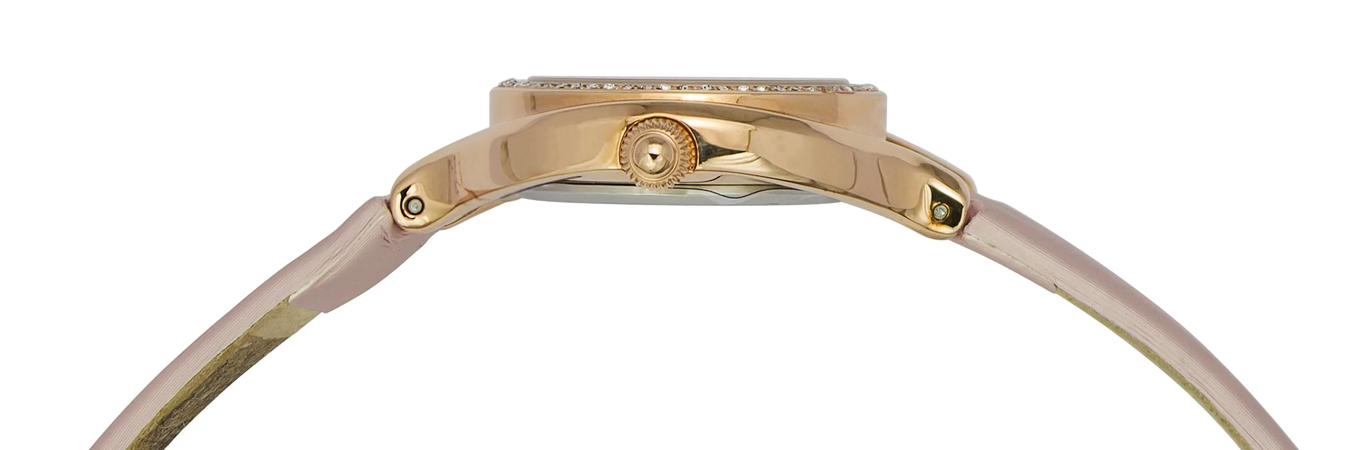 Timex Fria Women's Pink Dial Round Case 2 Hands Function Watch -TWEL14000 - Image 2