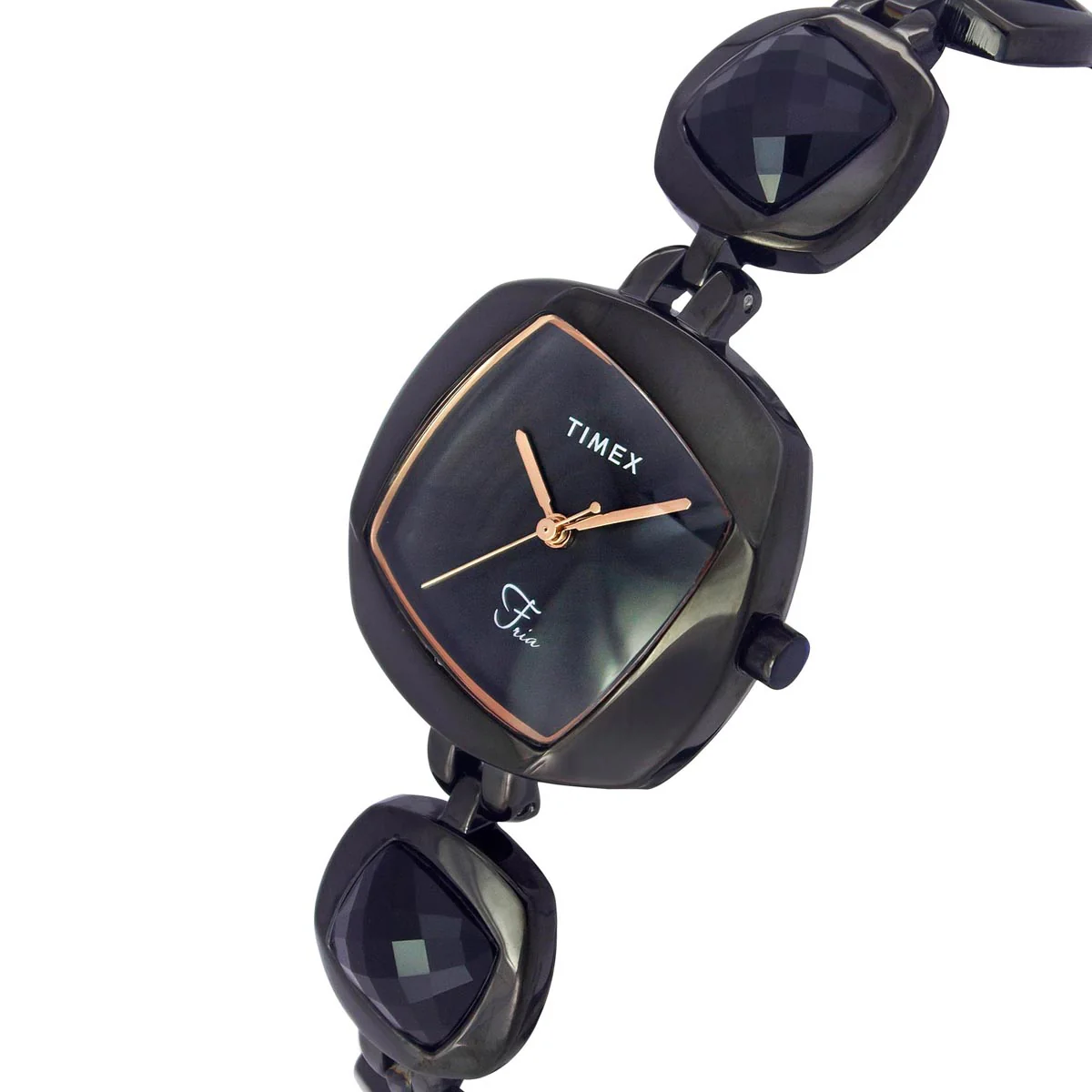 Timex Fria Women Black Square Analog Watch - TWEL15003 - Image 2