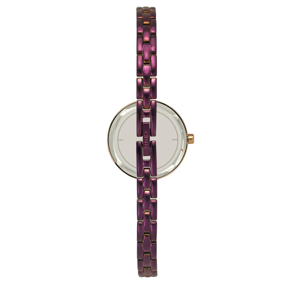 Timex Fria Women's Purple Dial Round Case 3 Hands Function Watch -TWEL15103 - Image 3