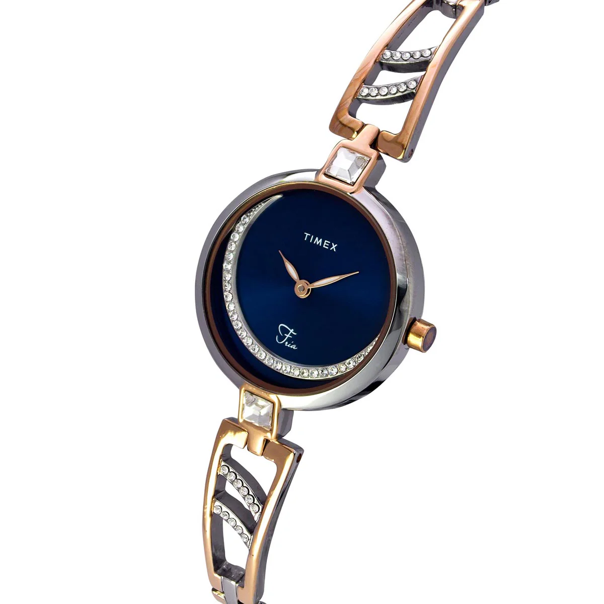 Timex Fria Women Blue Round Analog Watch - TWEL15202 - Image 2
