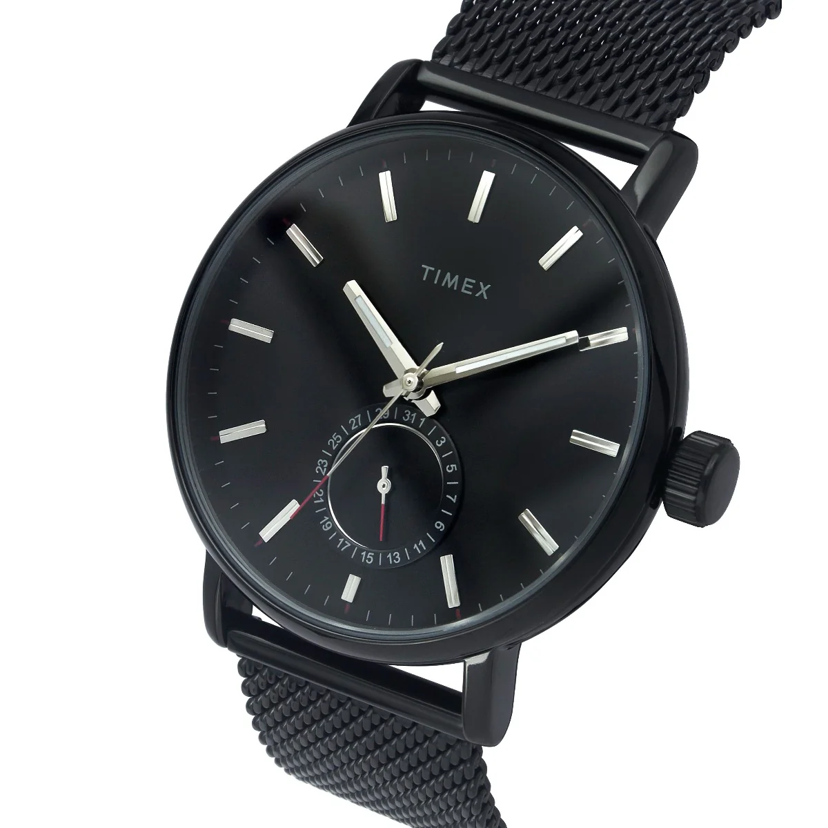 Timex Fashion Men's Black Dial Round Case Date Function Watch -TWEG20004 - Image 2