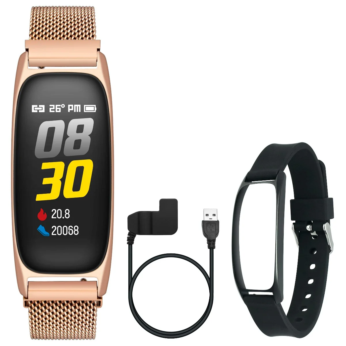 Timex Helix Unisex Tech Digital Dial Rectangle Case Fitness Band Function Watch -TWTXB100T - Image 7