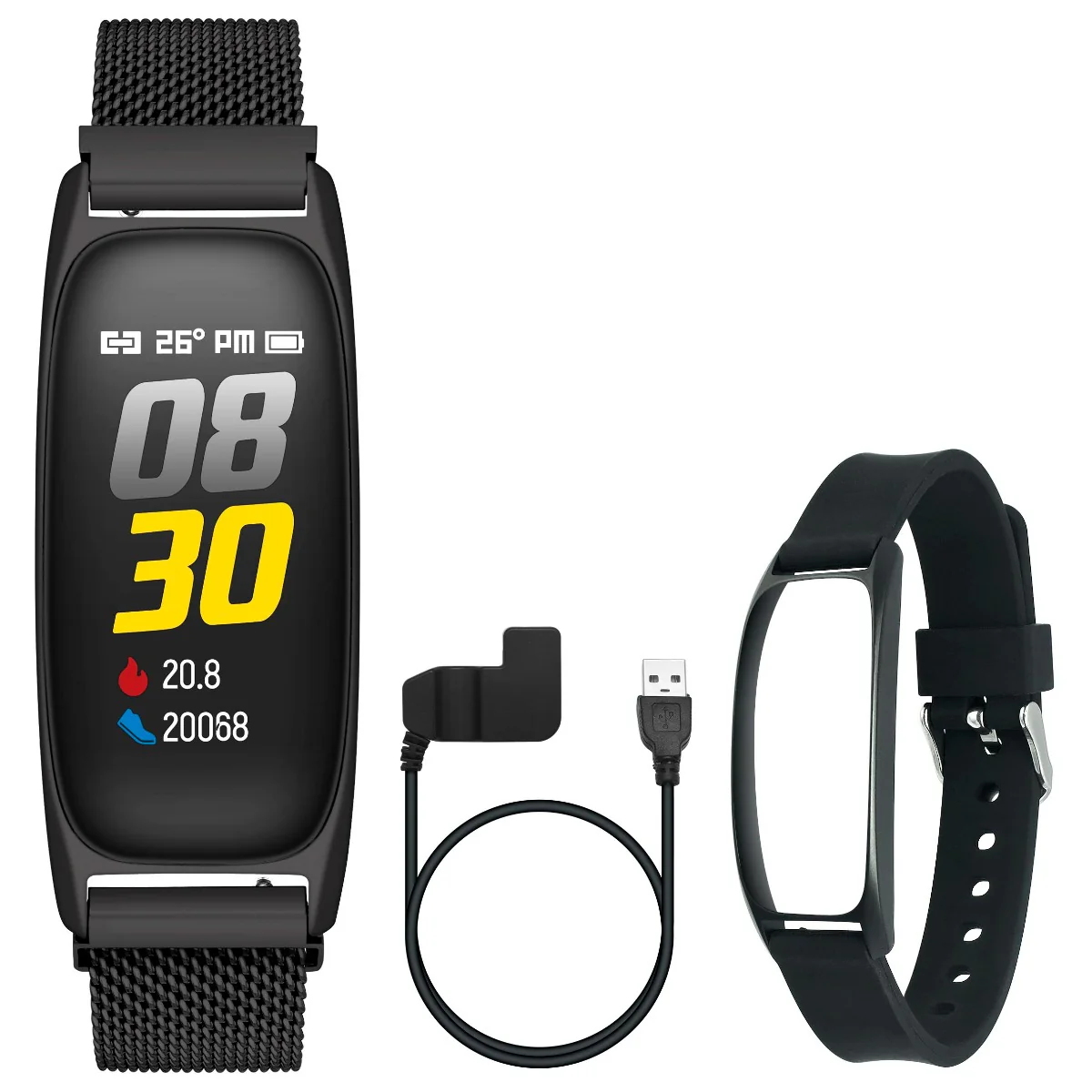 Timex Helix Unisex Tech Digital Dial Rectangle Case Fitness Band Function Watch -TWTXB101T - Image 7