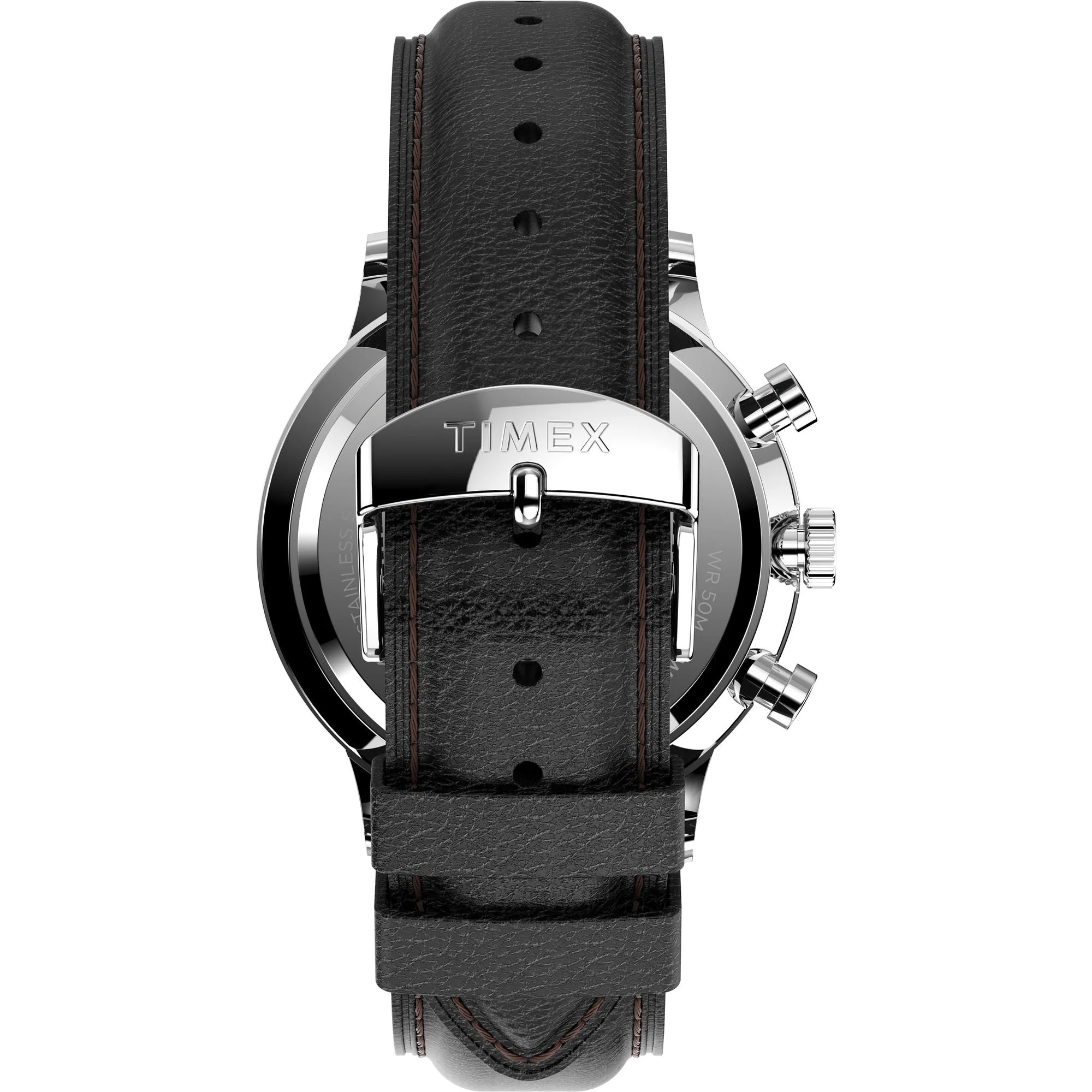 Waterbury Classic Chronograph 40mm Leather Strap Watch - Image 3