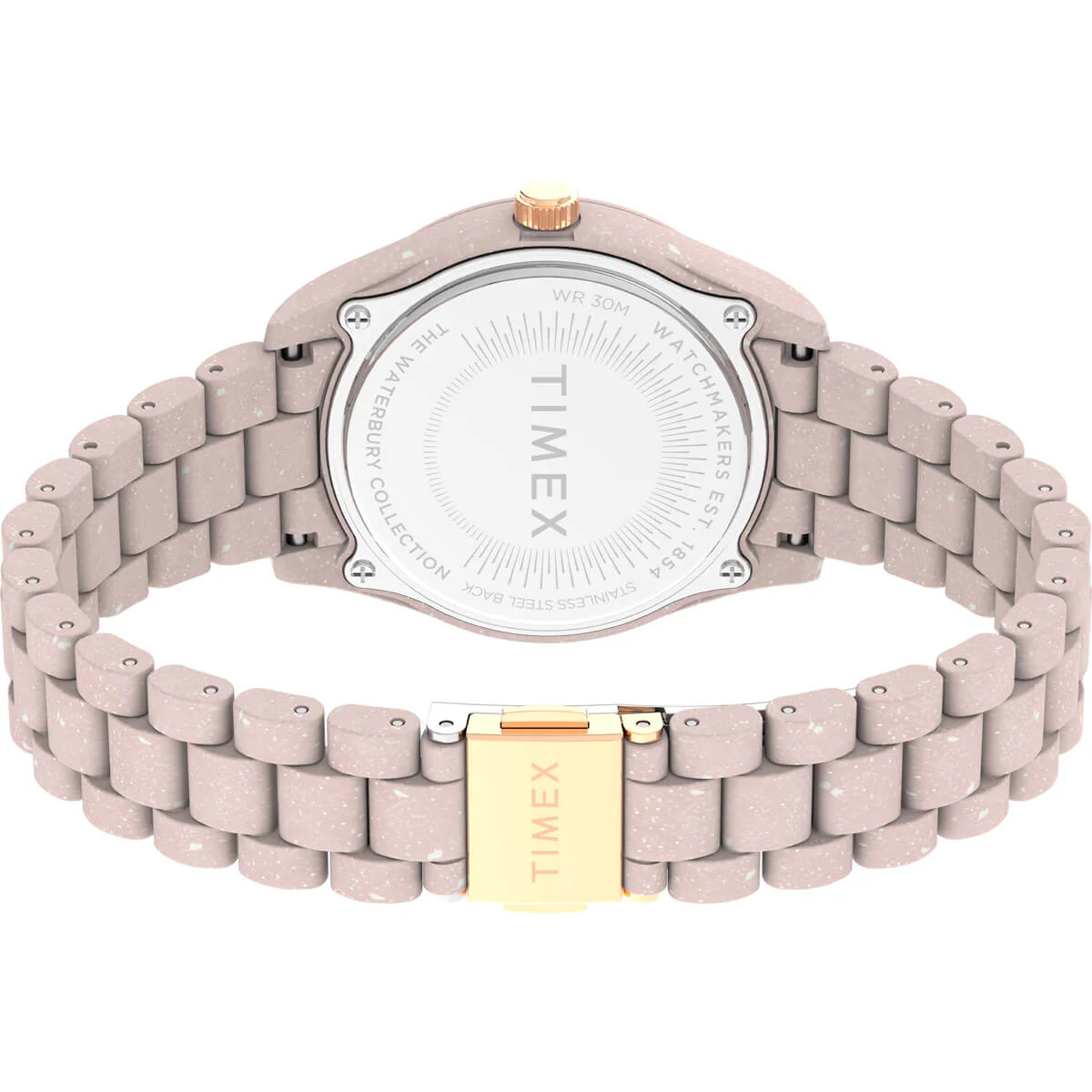 Timex Heritage Collection Women's Quartz Analog Pink Dial Round Case Ocean-Plastic Function Watch -TW2V33100X6 - Image 4