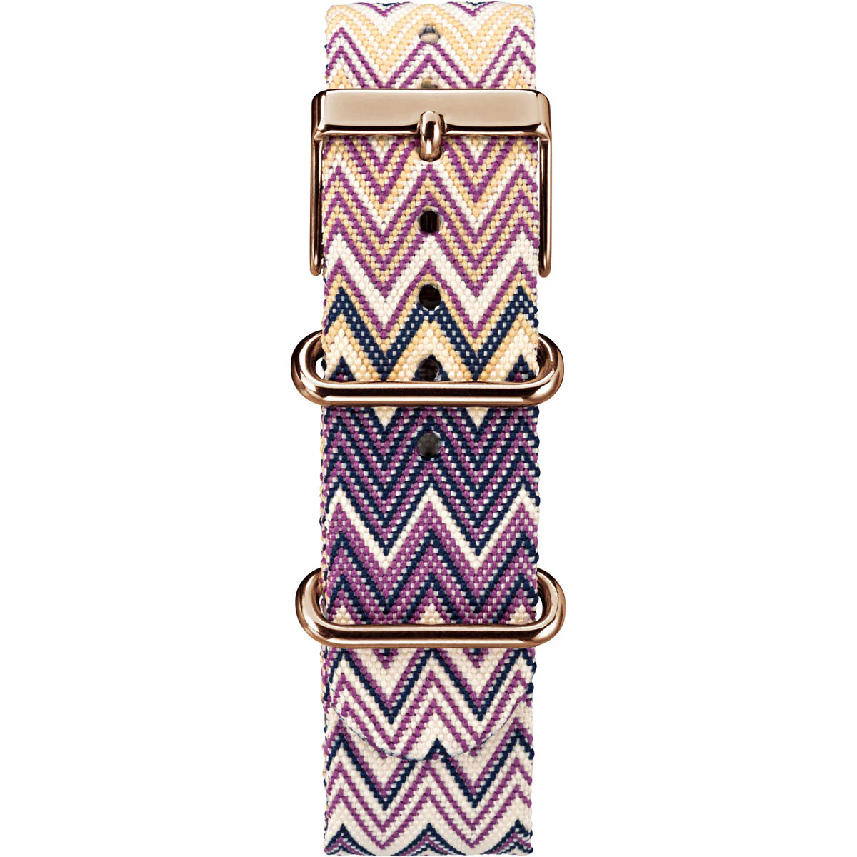 Timex Weekender Women's Quartz Analog Rose Gold-Tone Dial Round Case Fabric-Strap Function Watch -TW2R59000 - Image 2